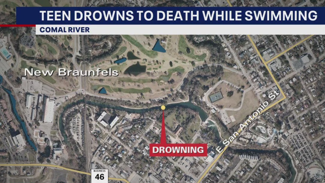 Teen drowns while swimming in Comal River